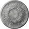 Ekena Millwork Wakefield Ceiling Medallion (Canopies up to 3 5/8"), 11 3/4"OD x 1 1/4"P, Ultra Pure White Crackle CM11WAUWC - alternate 1